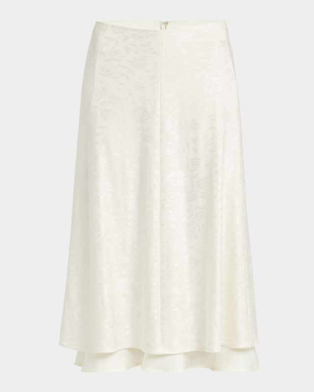 Double-Layered Silk Skirt